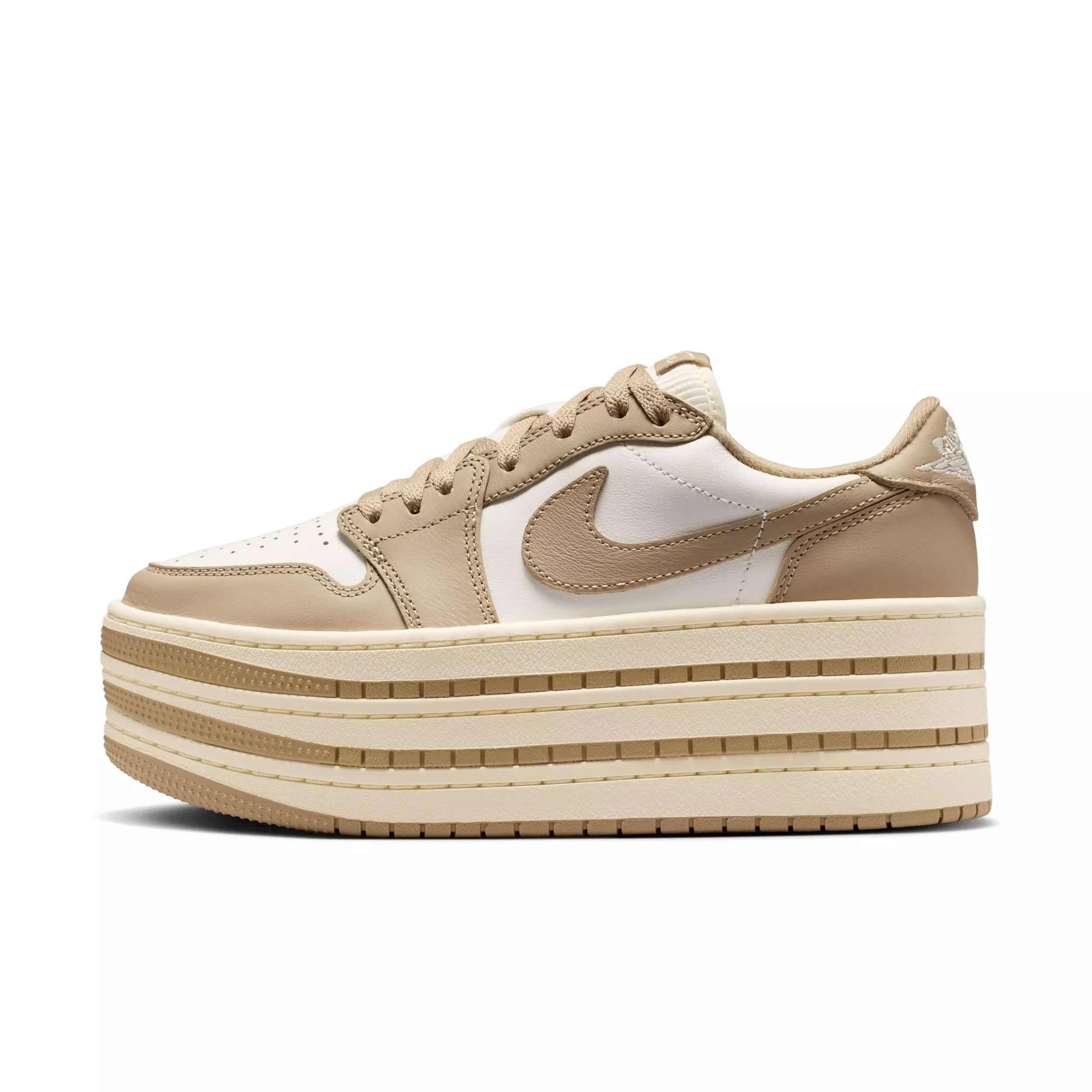 Jordan 1 Triple Stack "Khaki/Sail/Coconut Milk/Khaki" Women's Shoe - KHAKI/SAIL/MILK/KHAKI
