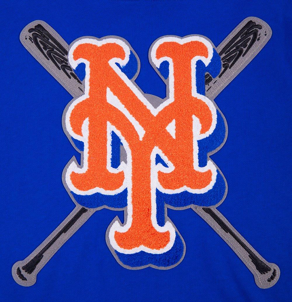 Pro Standard Men's MLB New York Mets Mashup Rib PO Hoodie -Royal/Orange - ROYAL/ORANGE Thumbnail View 5