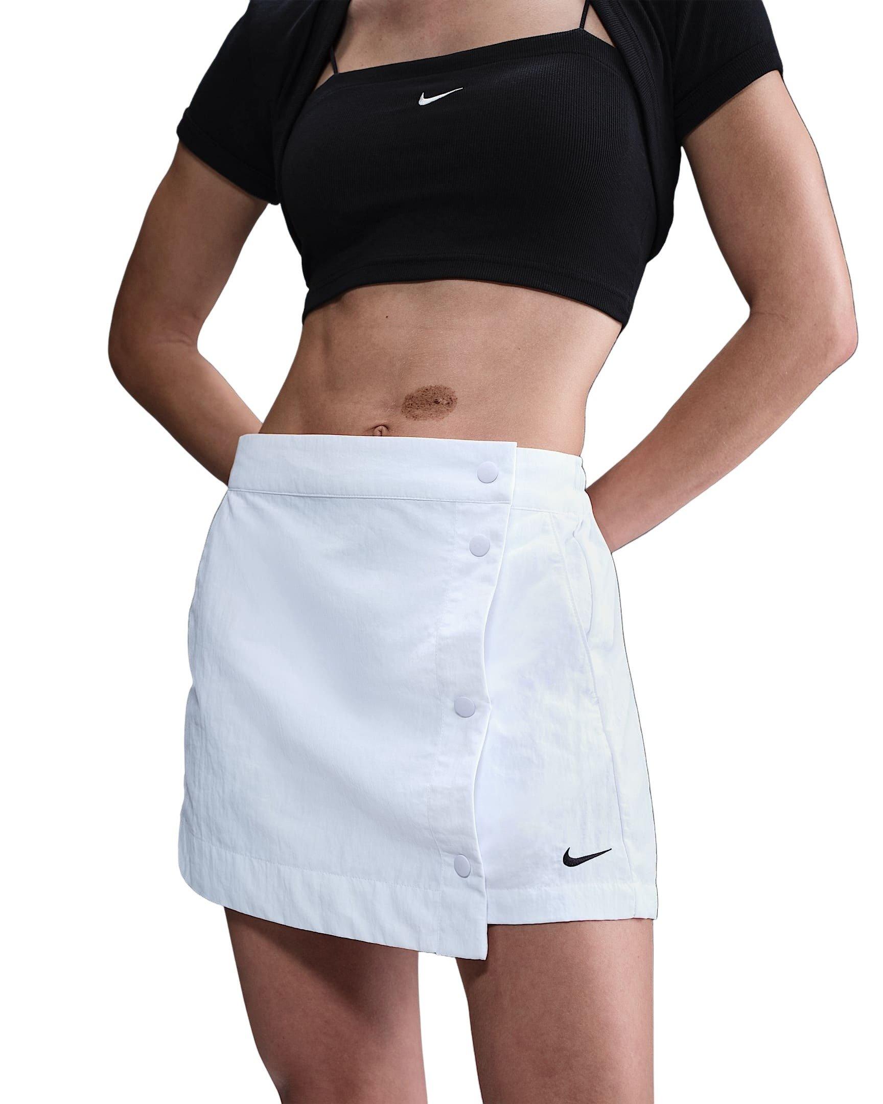 Nike Women's Sportswear Essential Woven Skort - White - WHITE Thumbnail View 1