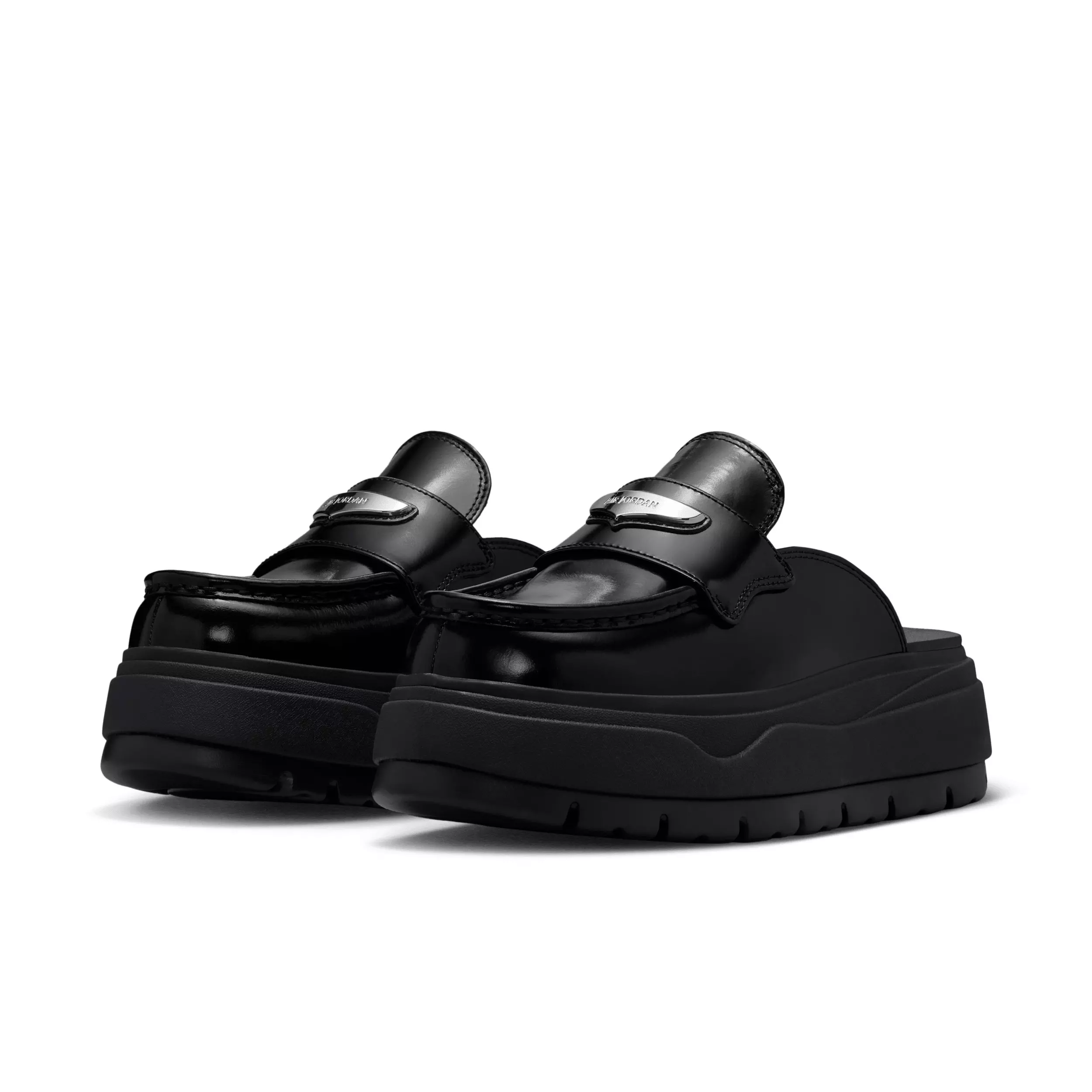 Jordan Mule "Black/Metallic Silver" Women's Shoe - BLACK/SILVER