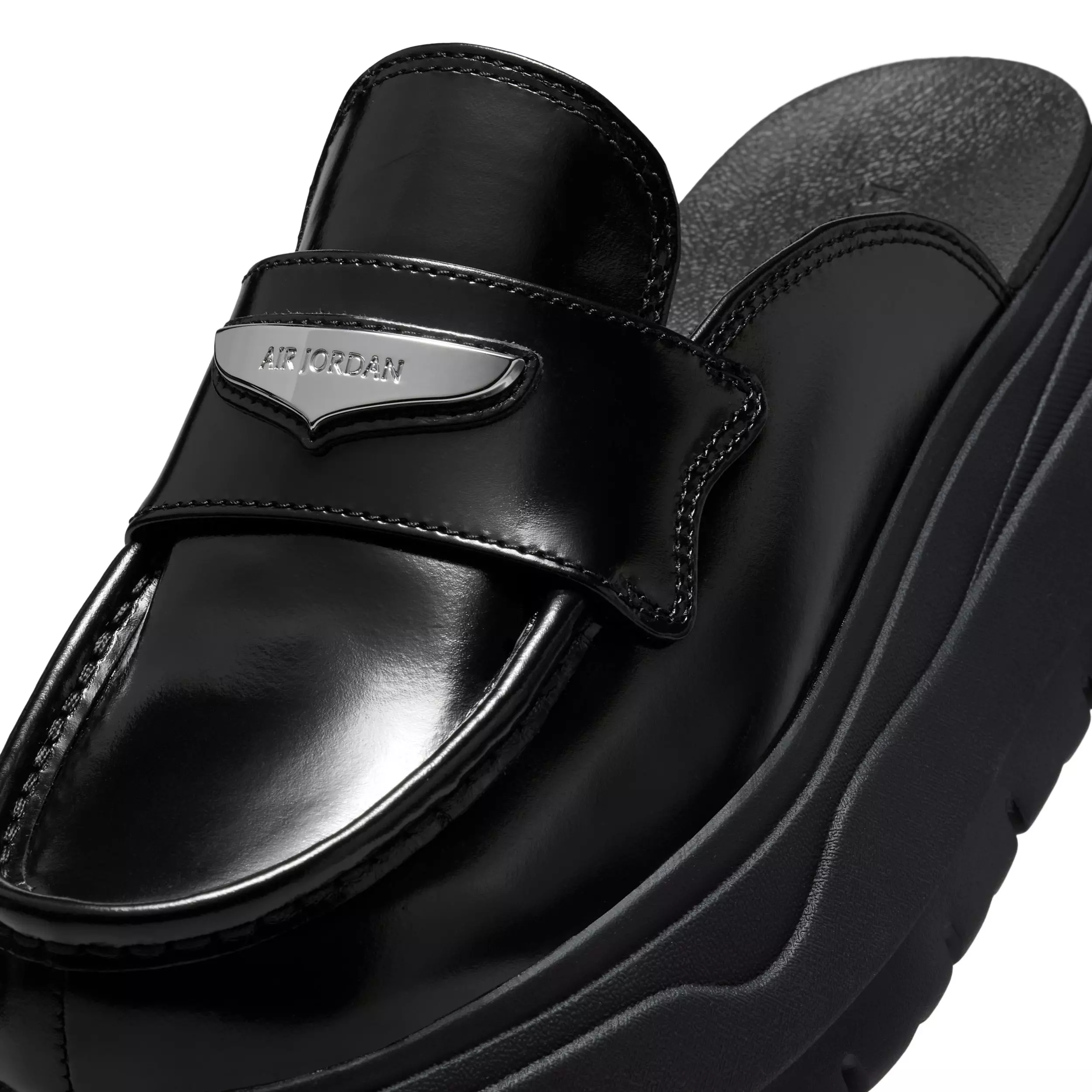 Jordan Mule "Black/Metallic Silver" Women's Shoe - BLACK/SILVER