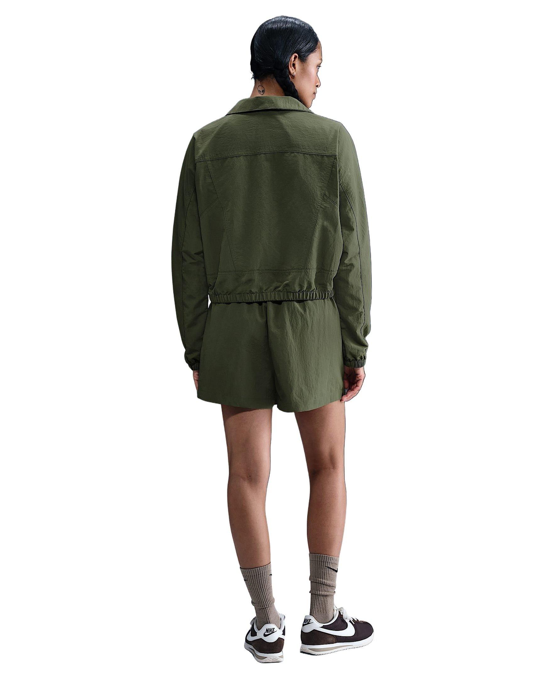 Nike Women's Sportswear Essential Woven Skort -Olive - OLIVE Thumbnail View 5