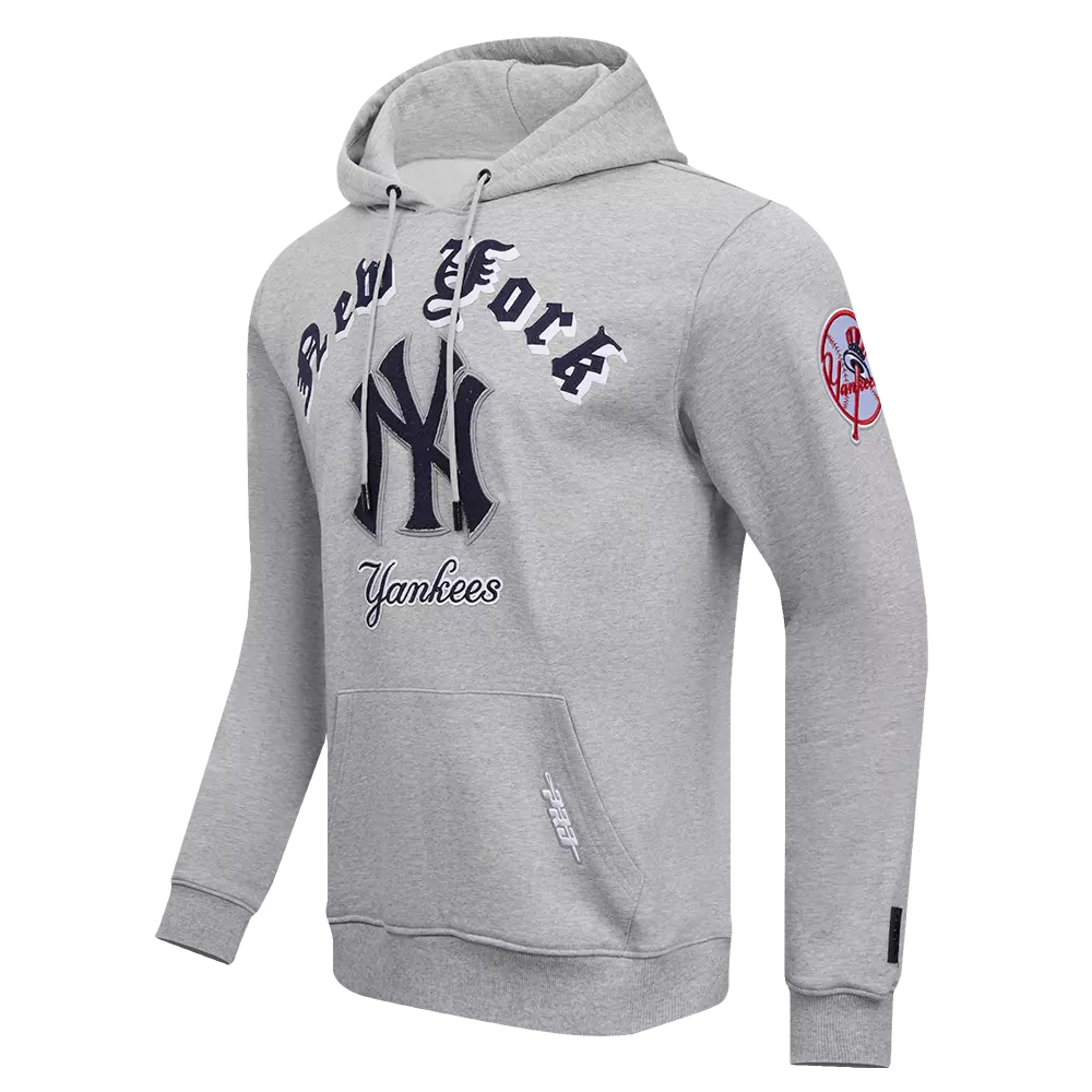 Pro Standard Men's MLB New York Yankees Old English PO Hoodie - Grey - GREY