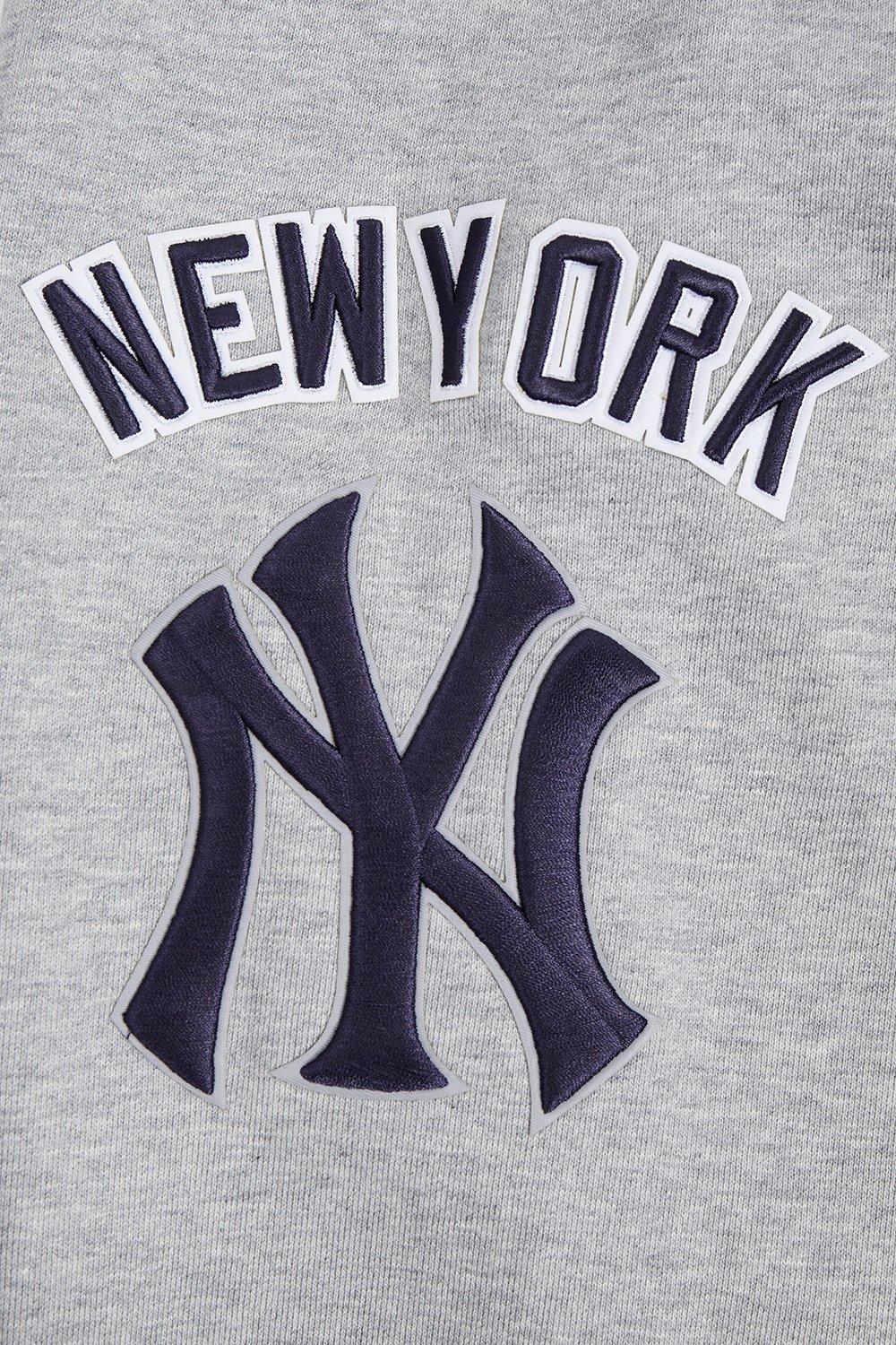 Pro Standard Men's MLB New York Yankees Old English PO Hoodie - Grey - GREY Thumbnail View 5