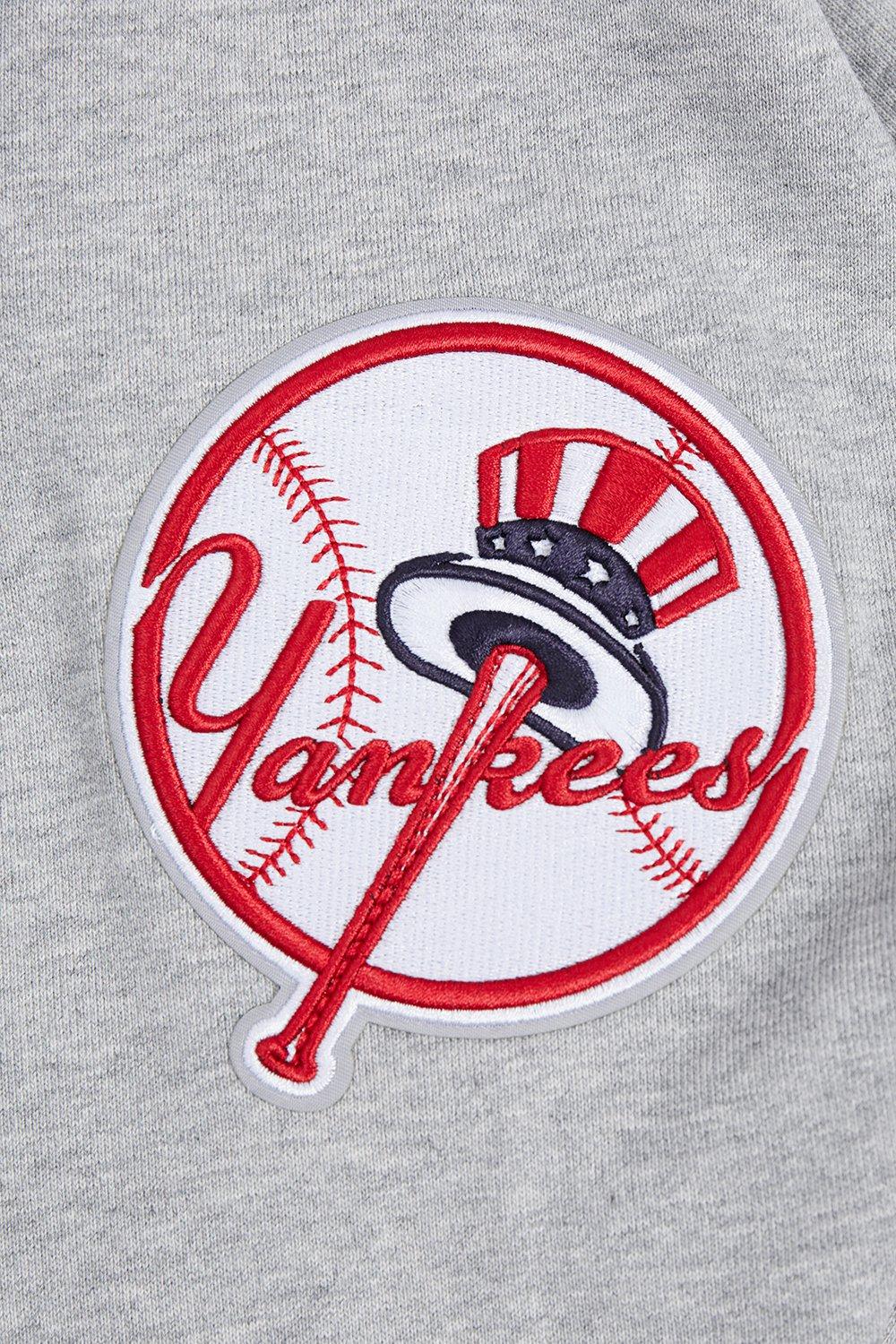 Pro Standard Men's MLB New York Yankees Old English PO Hoodie -Grey - GREY Thumbnail View 6