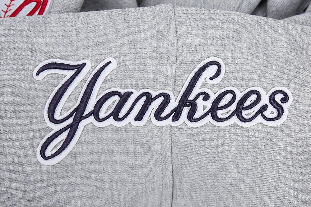 Pro Standard Men's MLB New York Yankees Old English PO Hoodie -Grey - GREY Thumbnail View 8