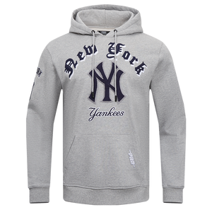 Pro Standard Men's MLB New York Yankees Old English PO Hoodie -Grey
