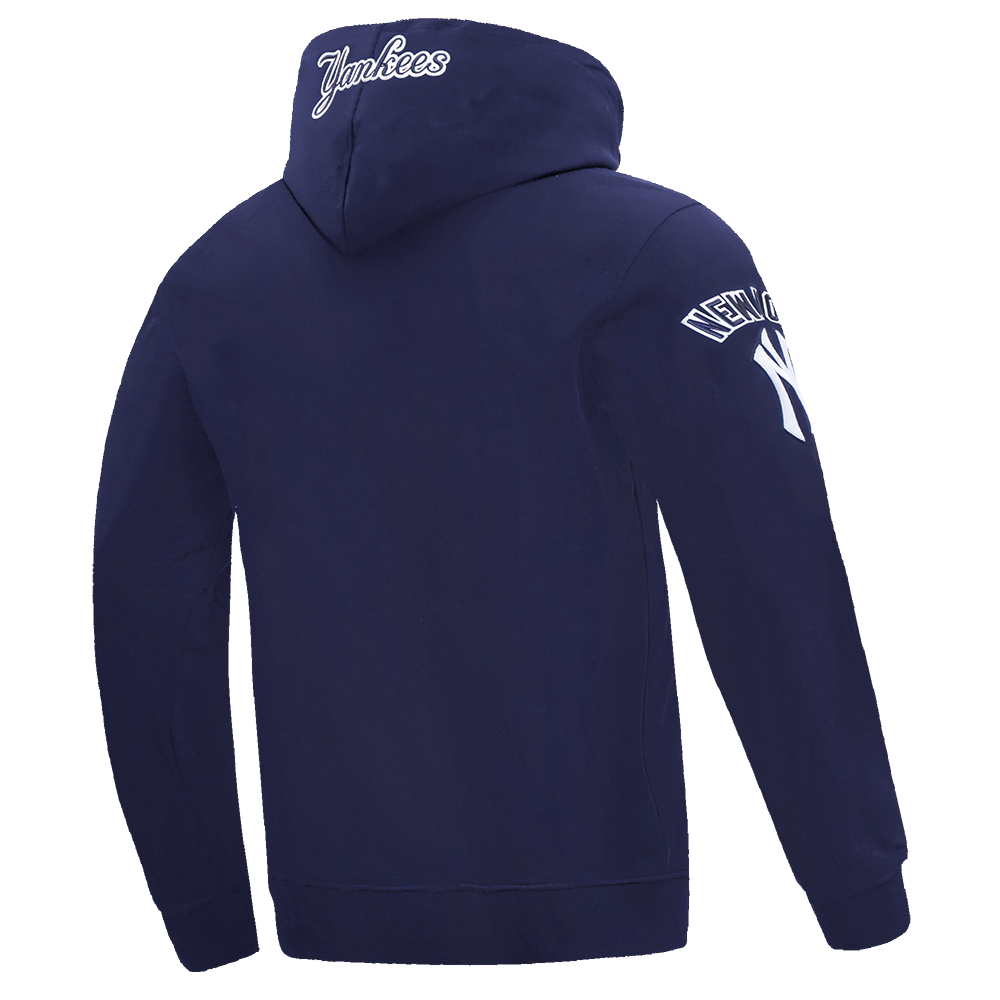 Pro Standard Men's MLB New York Yankees Old English PO Hoodie -Navy - NAVY Thumbnail View 4