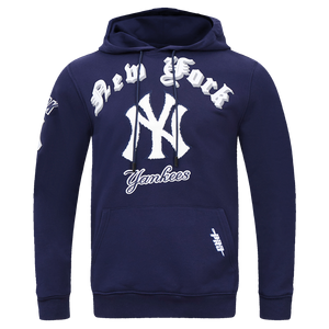 Pro Standard Men's MLB New York Yankees Old English PO Hoodie -Navy
