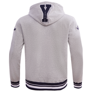 Pro Standard Men's MLB New York Yankees Mashup Rib PO Hoodie -Grey/Navy