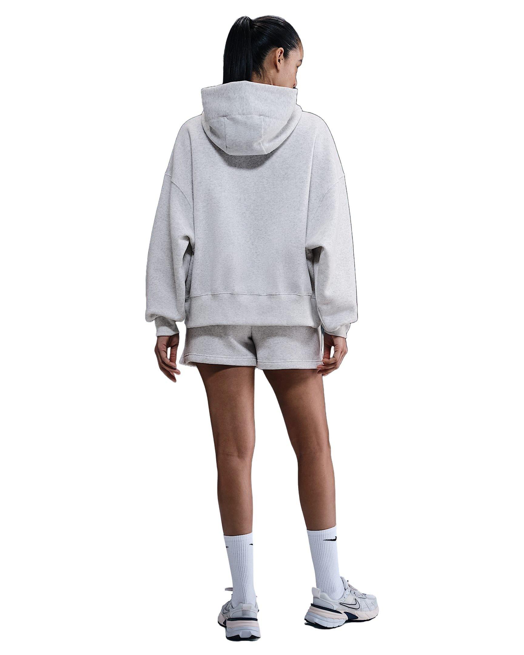 Nike Women's Sportswear Phoenix Fleece Mid-Rise 4" Shorts -Birch - BIRCH Thumbnail View 5