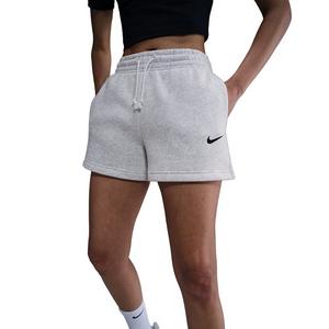 Nike Women's Sportswear Phoenix Fleece Mid-Rise 4" Shorts -Birch
