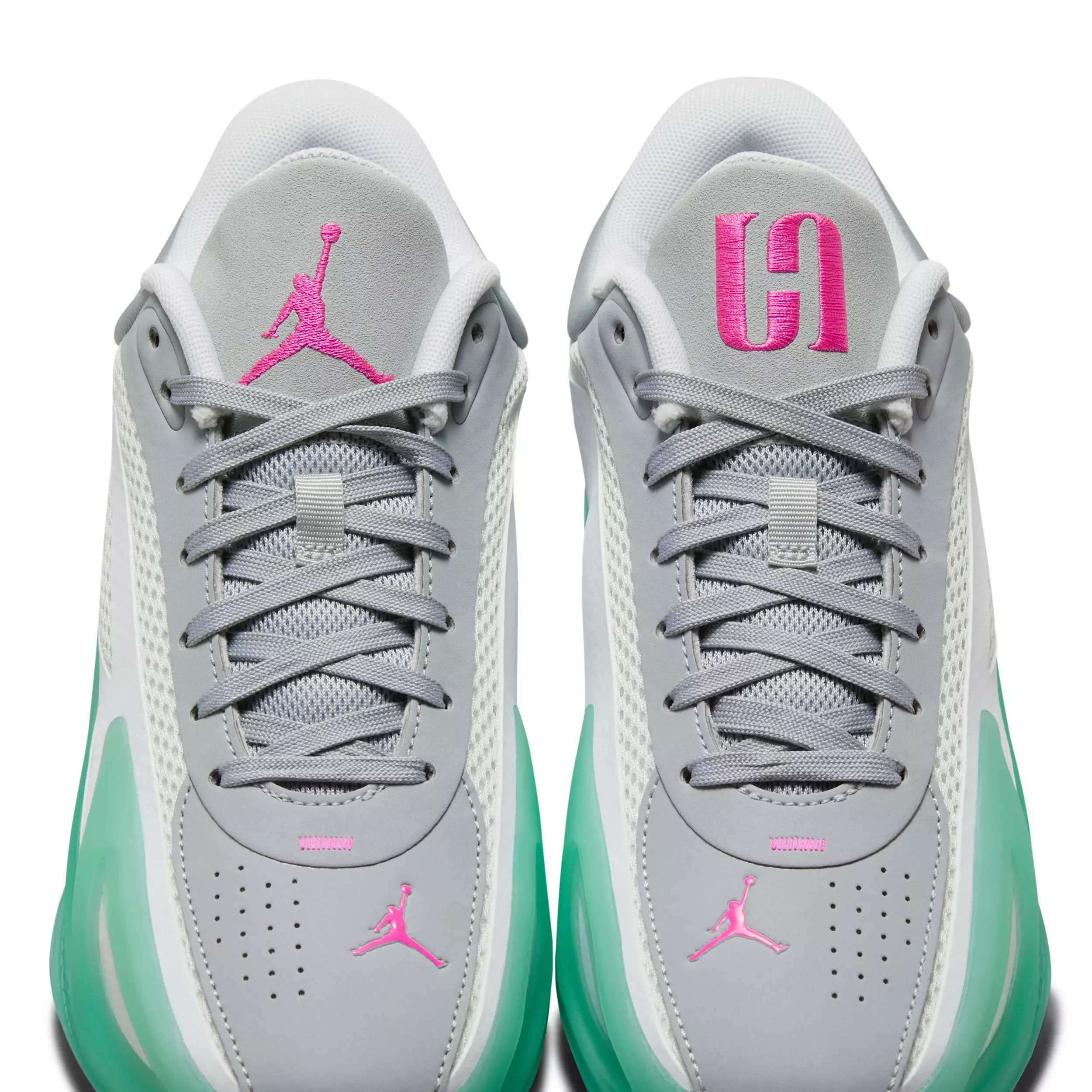 Jordan Heir Series 2 "White/Metallic Silver/Pink Blast/Light Pumice" Women's Basketball Shoe - WHITE/SILVER/PINK/LT PUMICE