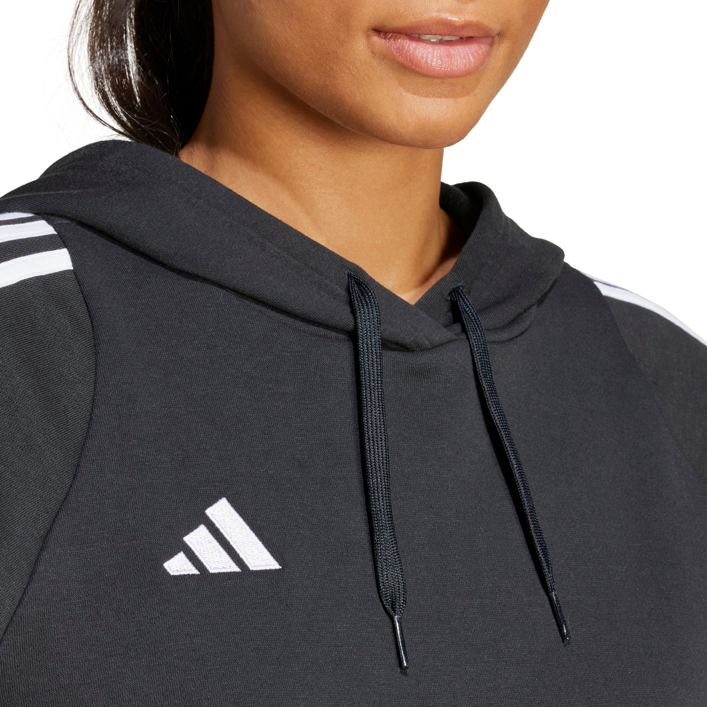 adidas Women's Tiro 24 Soccer Sweat Hoodie -Black - BLACK Thumbnail View 3