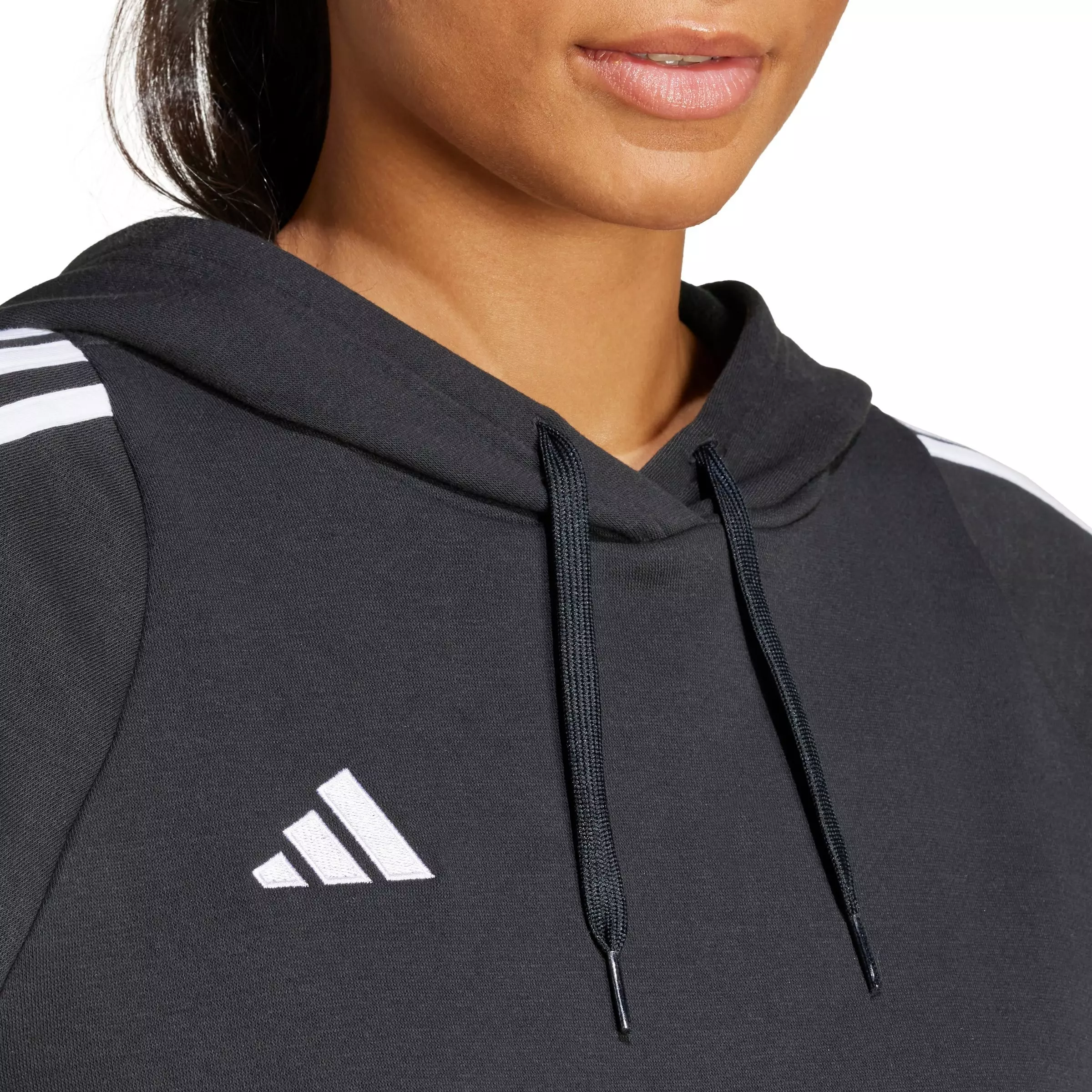 adidas Women's Tiro 24 Soccer Sweat Hoodie -Black - BLACK