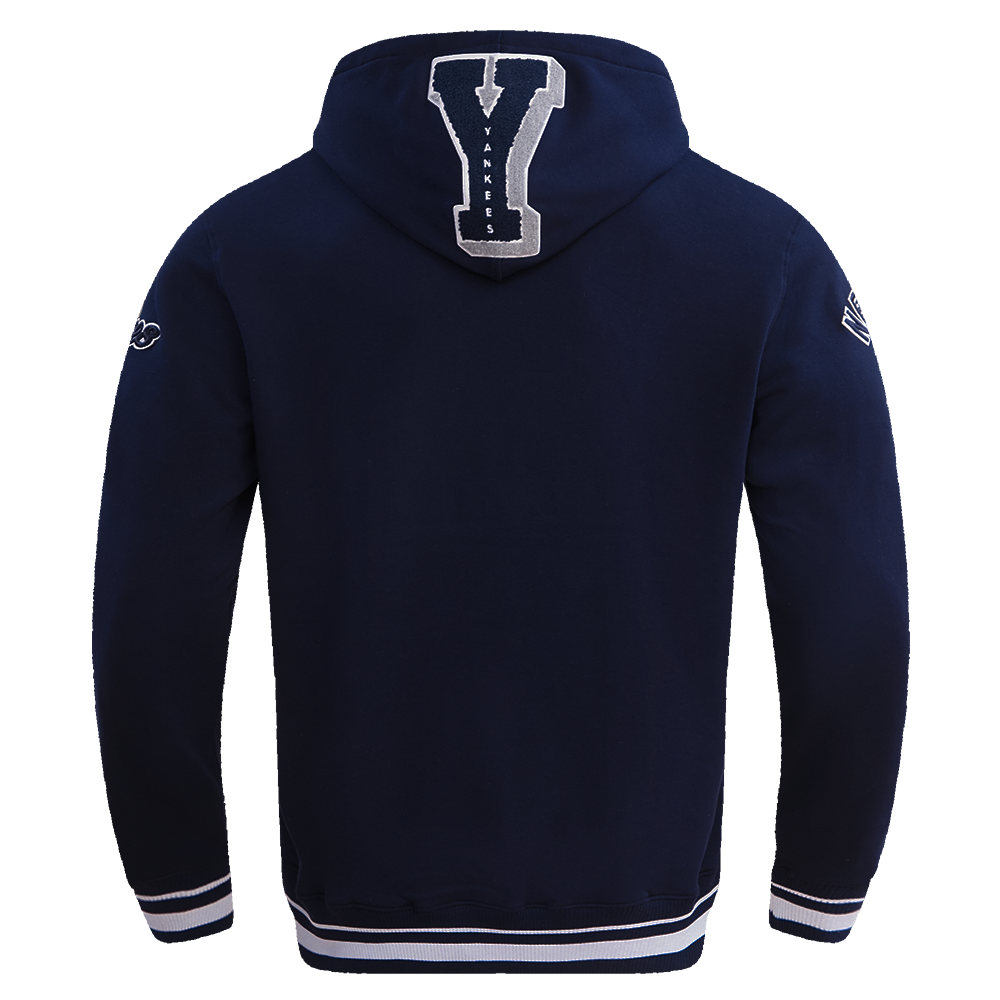Pro Standard Men's MLB New York Yankees Mashup Rib PO Hoodie -Navy - NAVY Thumbnail View 2