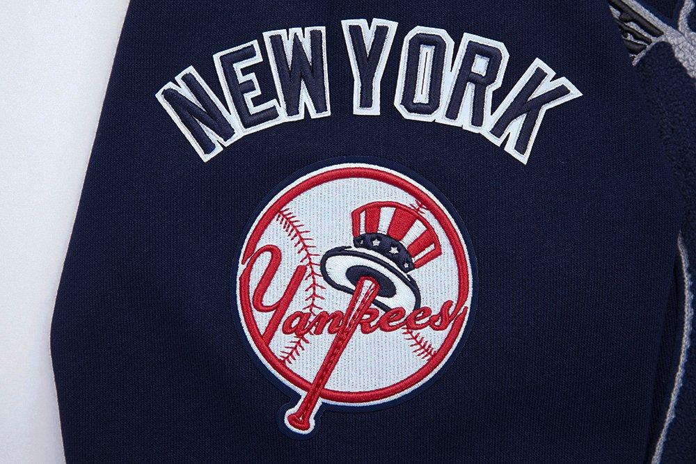Pro Standard Men's MLB New York Yankees Mashup Rib PO Hoodie - Navy - NAVY Thumbnail View 6