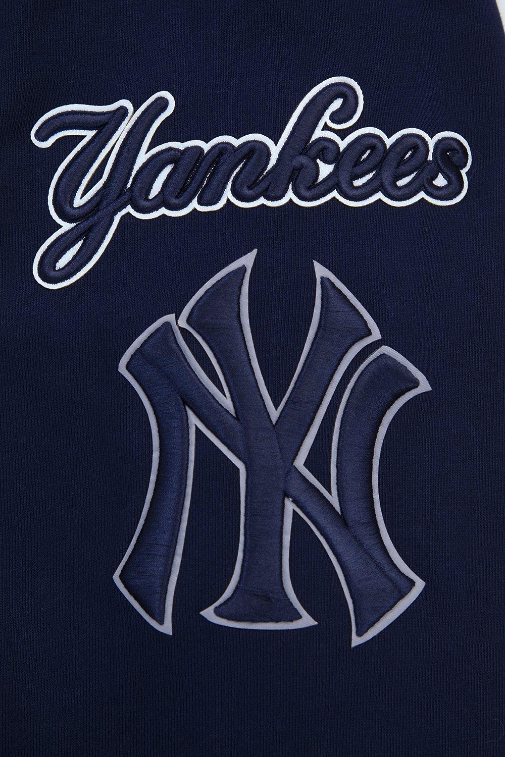 Pro Standard Men's MLB New York Yankees Mashup Rib PO Hoodie - Navy - NAVY Thumbnail View 7