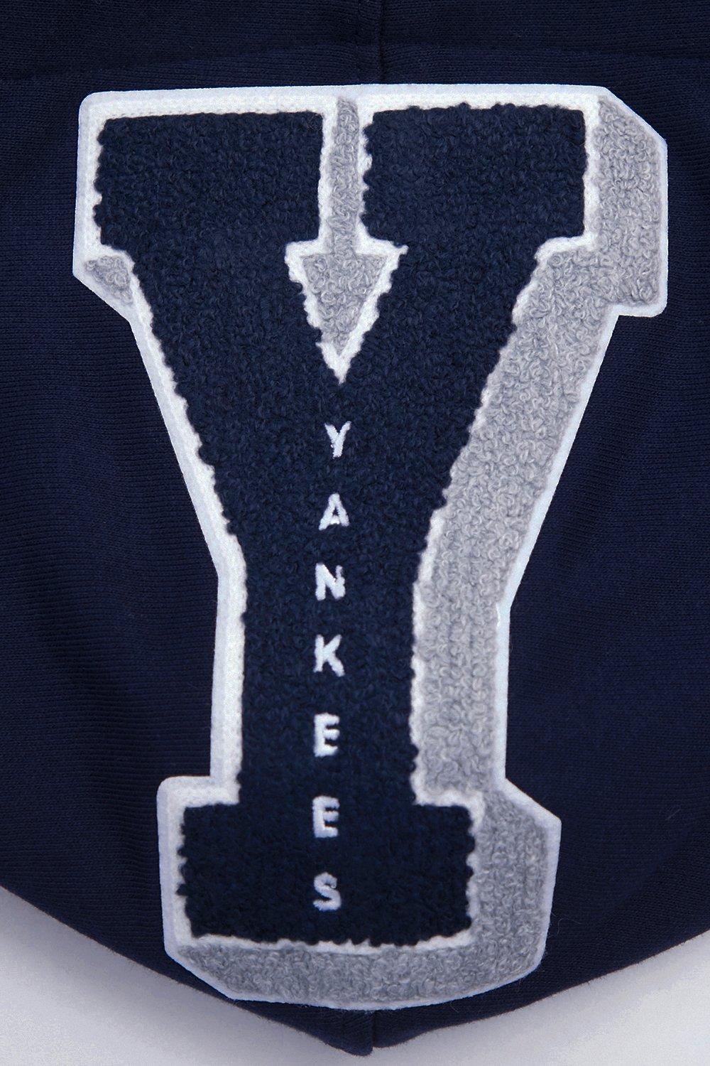 Pro Standard Men's MLB New York Yankees Mashup Rib PO Hoodie - Navy - NAVY Thumbnail View 8