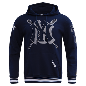 Pro Standard Men's MLB New York Yankees Mashup Rib PO Hoodie -Navy