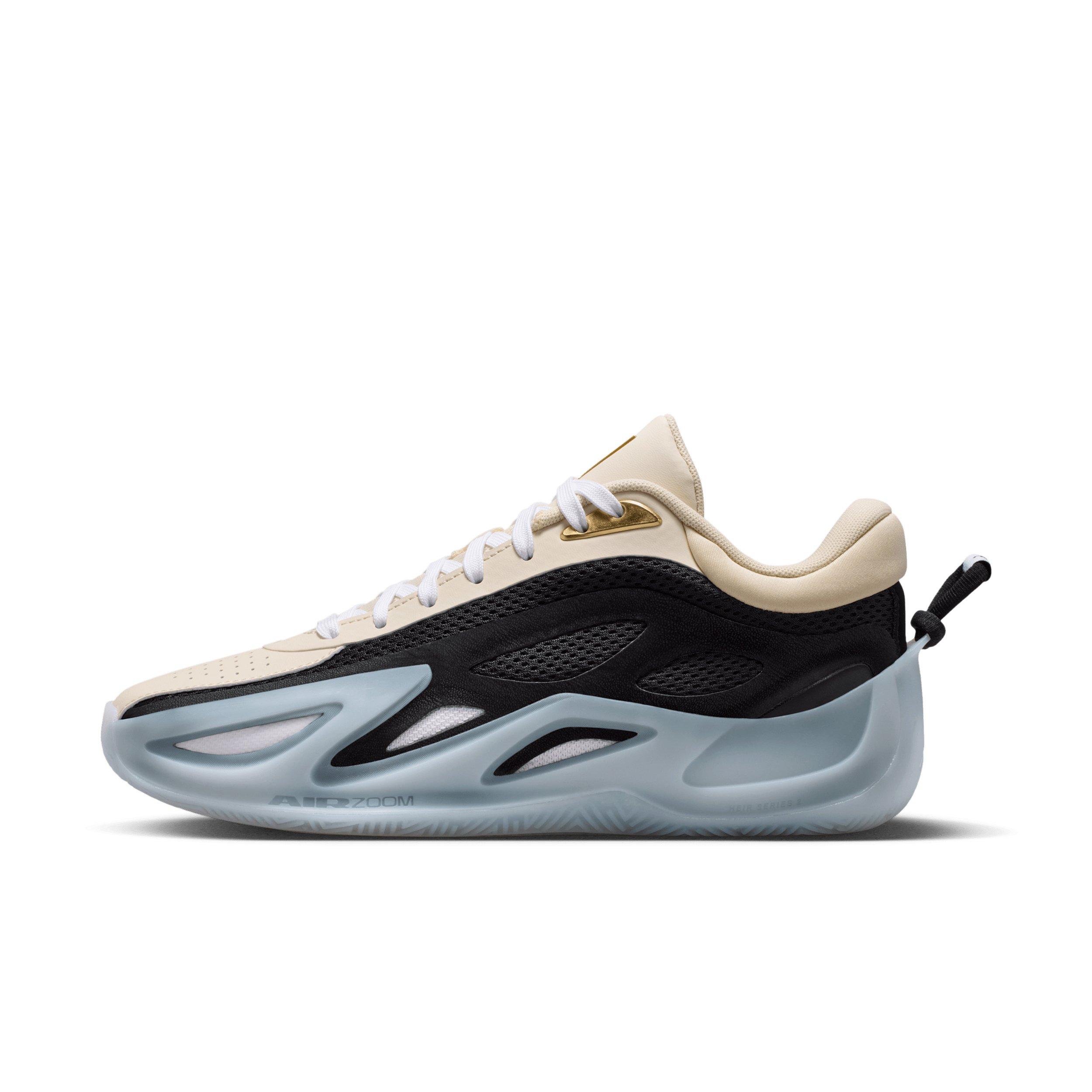 Jordan Heir Series 2 "Pearl White/Black/Metallic Gold/White" Women's Basketball Shoe - WHITE/BLACK/GOLD/WHITE Thumbnail View 2
