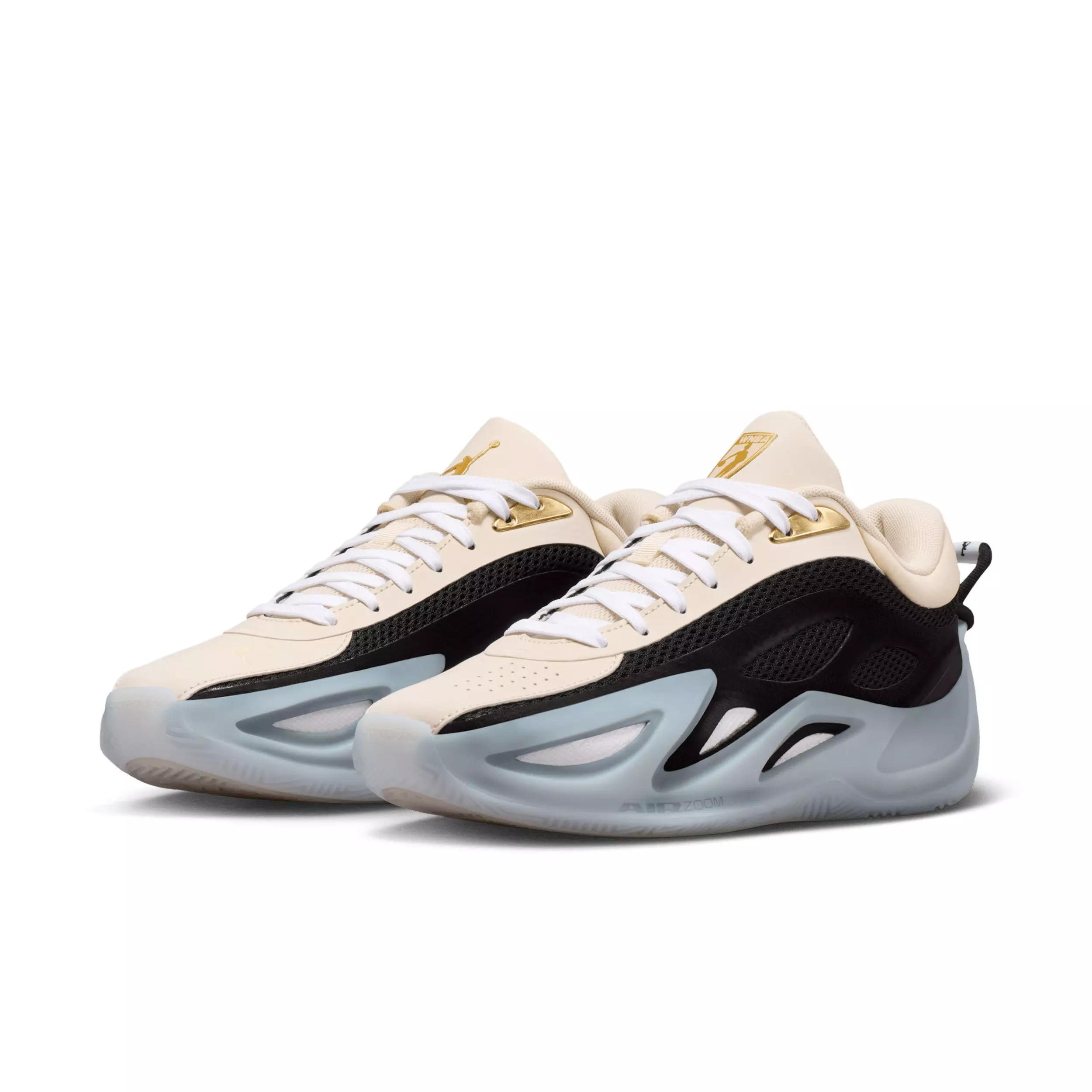 Jordan Heir Series 2 "Pearl White/Black/Metallic Gold/White" Women's Basketball Shoe - WHITE/BLACK/GOLD/WHITE
