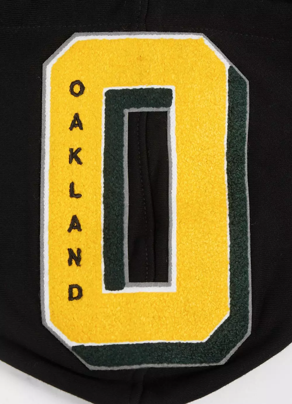 Pro Standard Men's MLB Oakland Athletics Mashup Rib PO Hoodie -Black - BLACK