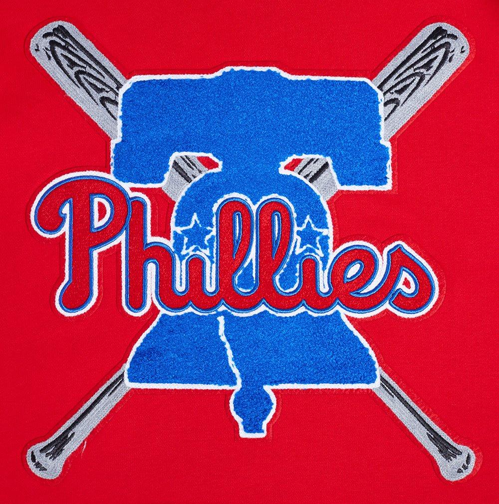 Pro Standard Men's MLB Philadelphia Phillies Mashup Rib PO Hoodie - Red - RED Thumbnail View 5