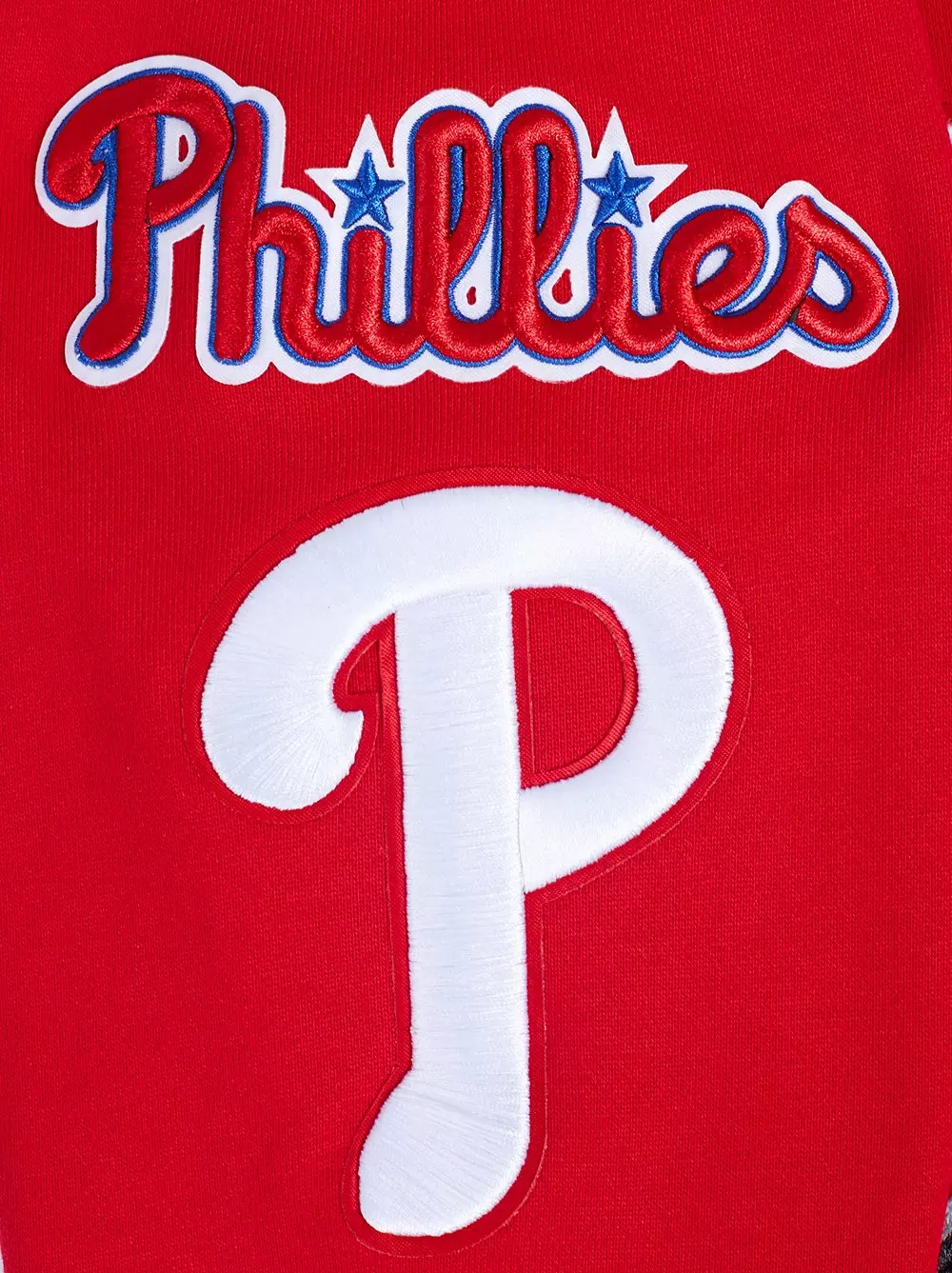 Pro Standard Men's MLB Philadelphia Phillies Mashup Rib PO Hoodie -Red - RED