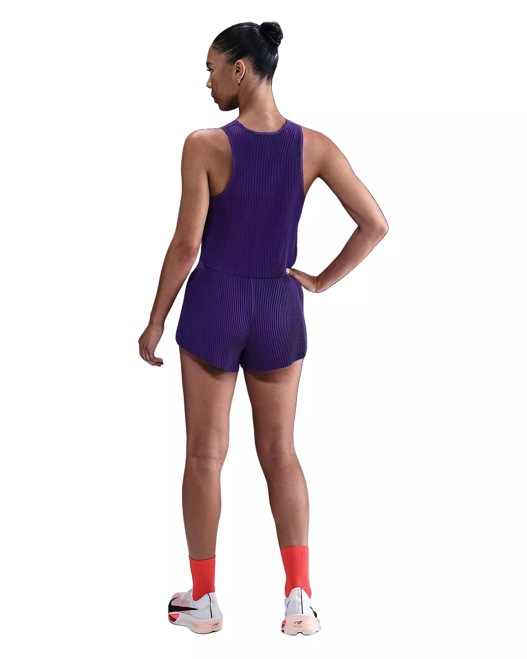 Nike Women's AeroSwift Dri-FIT ADV Mid-Rise 3" Brief-Lined Running Shorts -Purple - PURPLE