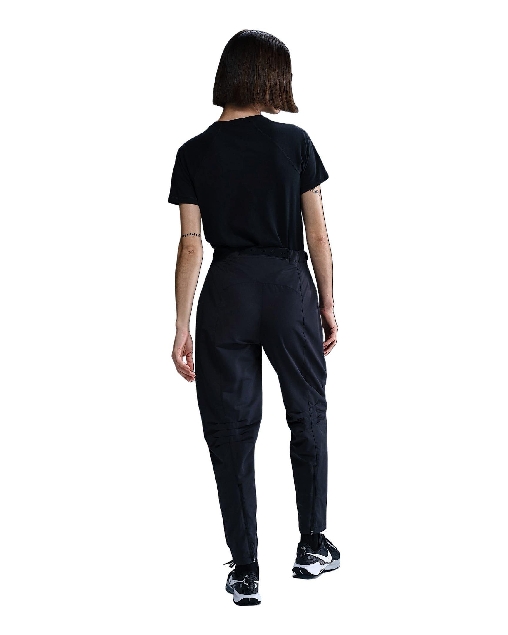 Nike Women's Trail Dri-FIT Short-Sleeve Running Top -Black - BLACK Thumbnail View 6