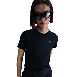 Nike Women's Trail Dri-FIT Short-Sleeve Running Top -Black
