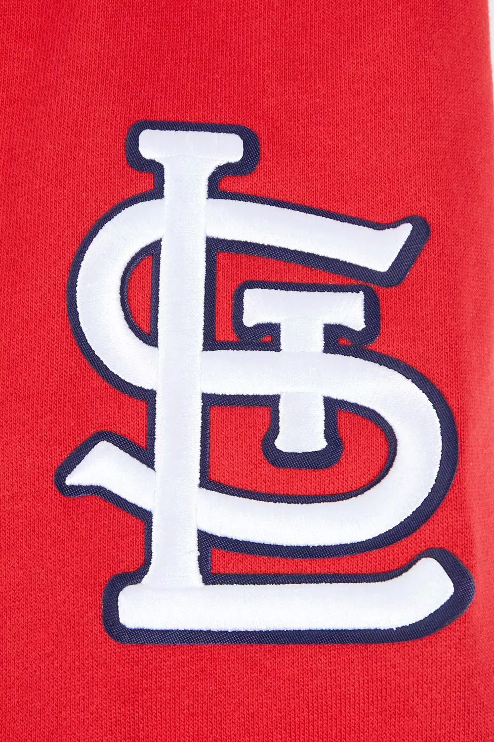 Pro Standard Men's MLB St. Louis Cardinals Mashup Rib PO Hoodie - Red/Navy - RED/NAVY