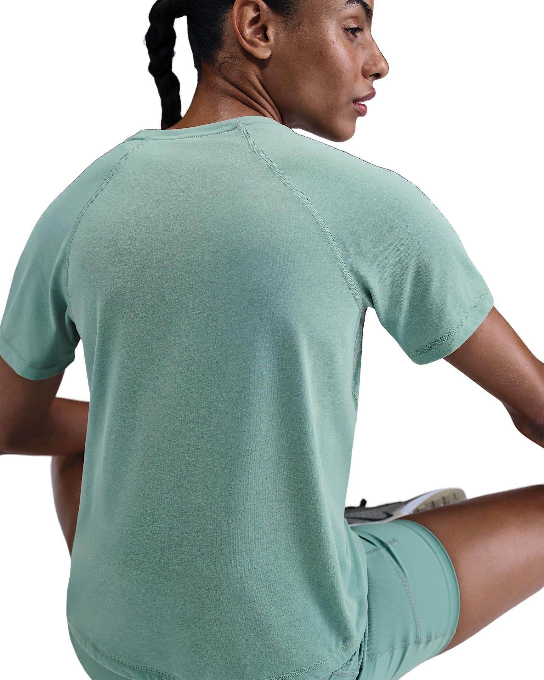 Nike Women's Trail Dri-FIT Short-Sleeve Running Top -Green - GREEN Thumbnail View 2