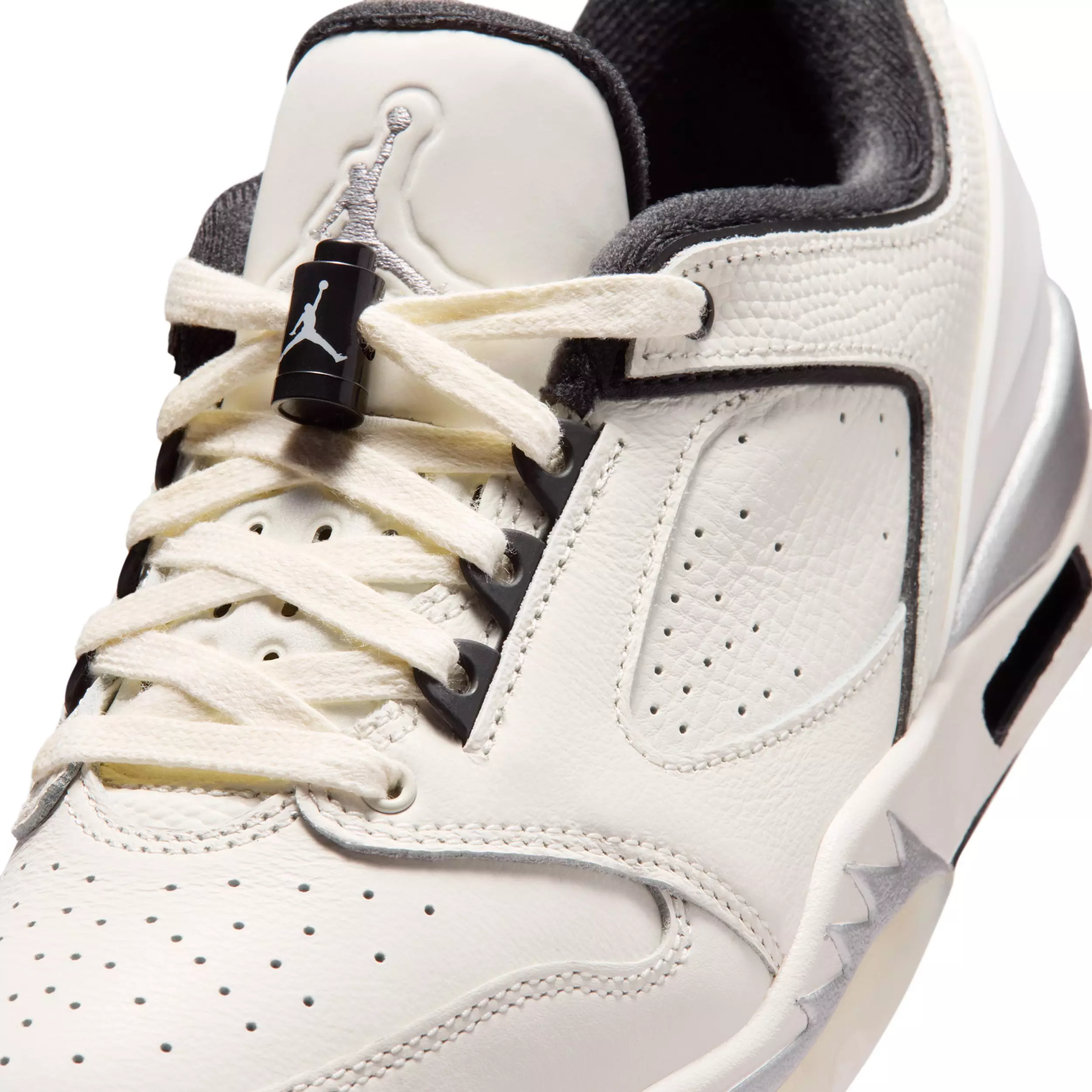 Jordan Sixty Plus Low "Sail/Black/Swan/Metallic Silver" Women's Shoe - SAIL/BLACK/SWAN/SILVER