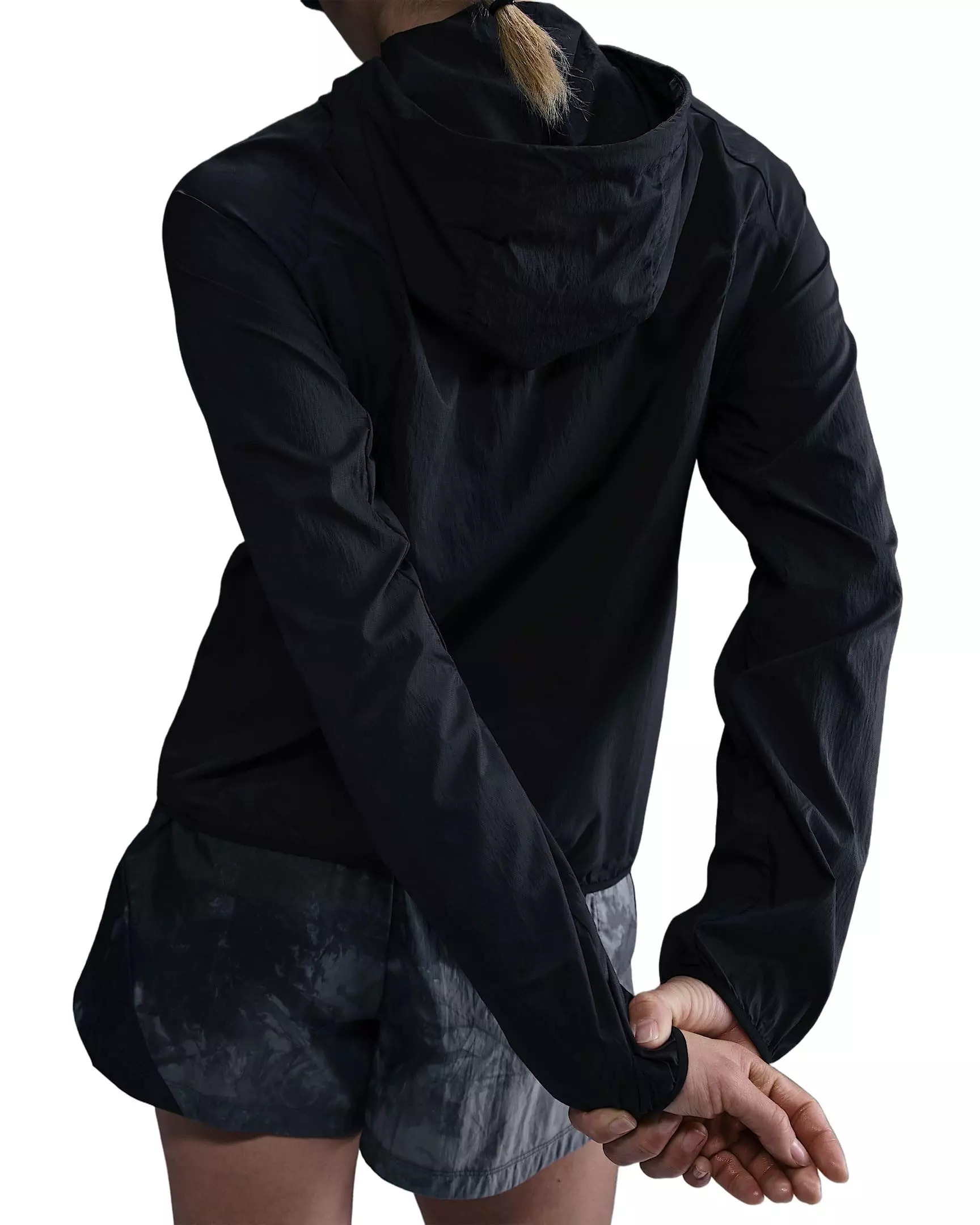 Nike Women's Trail Repel Running Jacket - Black - BLACK