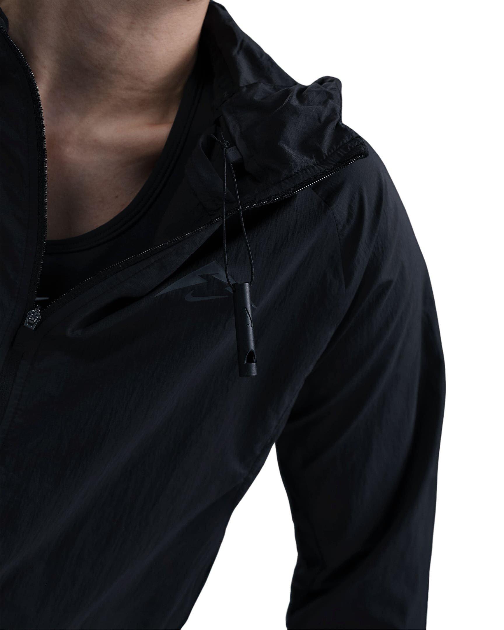 Nike Women's Trail Repel Running Jacket - Black - BLACK Thumbnail View 4