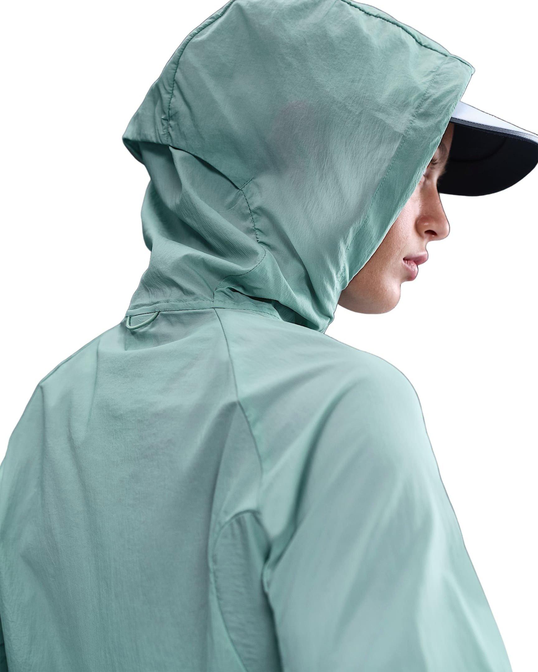 Nike Women's Trail Repel Running Jacket -Green - GREEN Thumbnail View 2