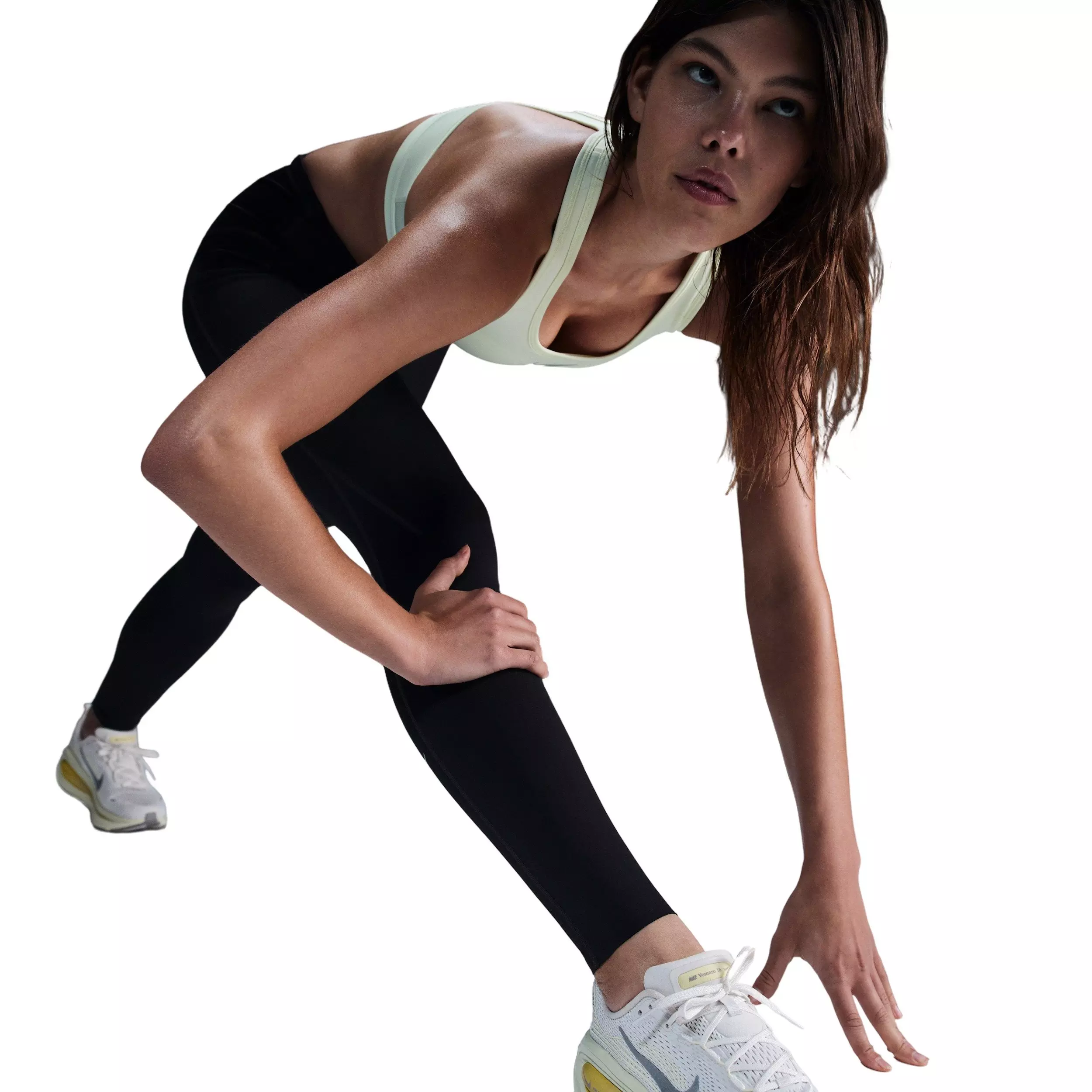 Nike Women's Swift High-Waisted 7/8 Running Leggings with Pockets - Black - BLACK