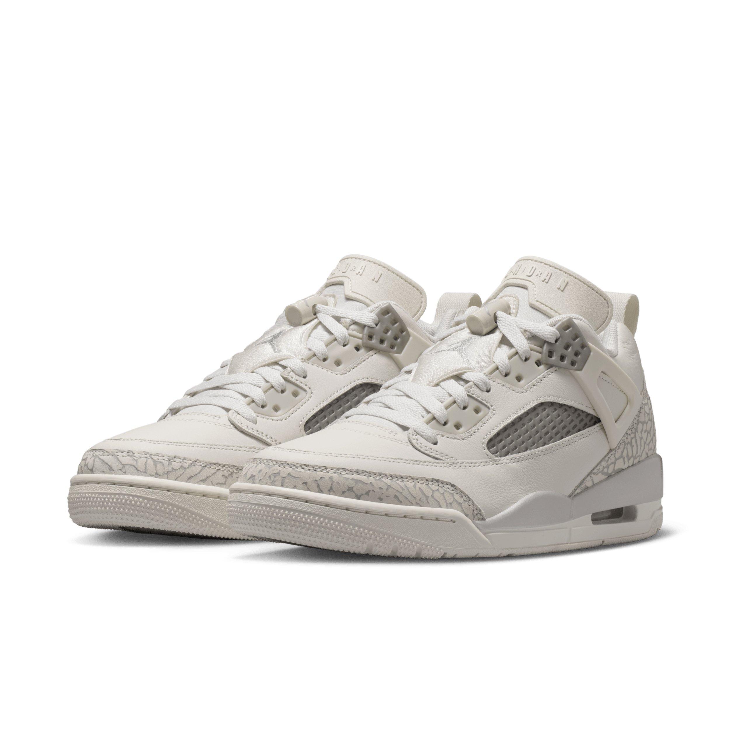 Jordan Spizike Low "Swan/Wolf Grey/Metallic Silver" Women's Shoe - SWAN/GREY/SILVER Thumbnail View 3