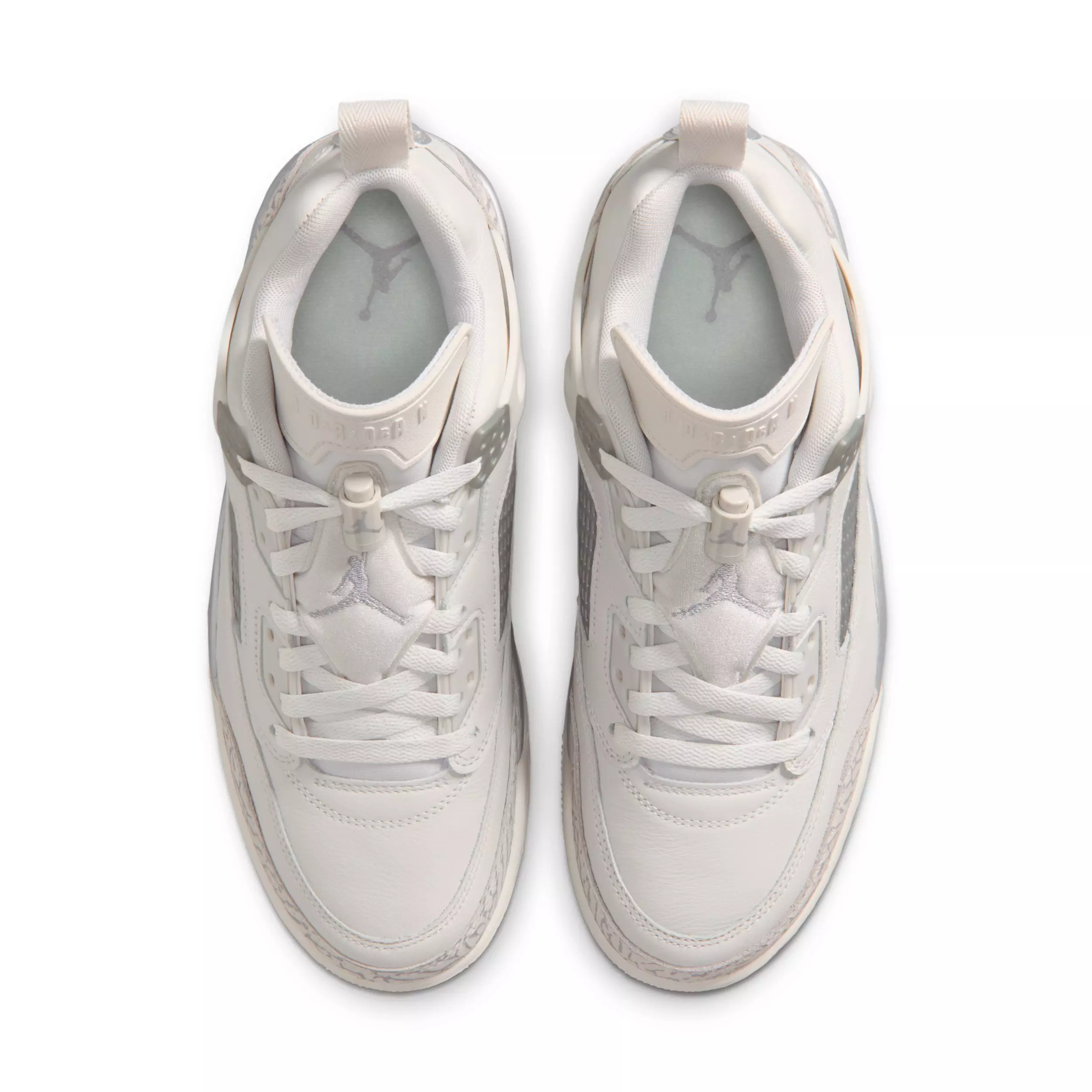 Jordan Spizike Low "Swan/Wolf Grey/Metallic Silver" Women's Shoe - SWAN/GREY/SILVER