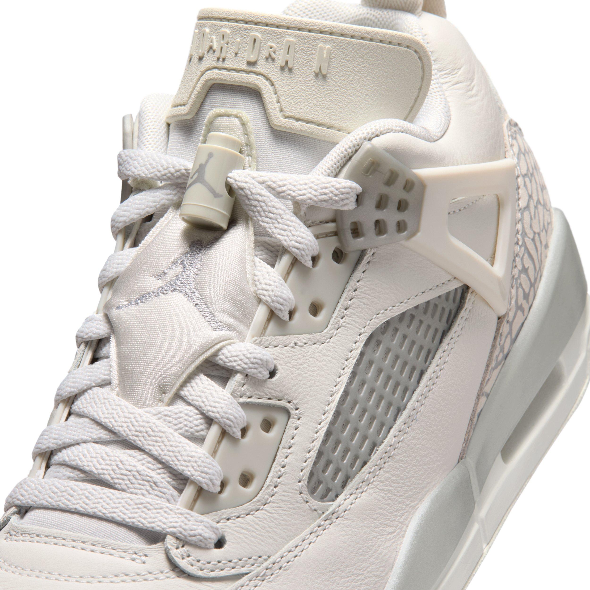 Jordan Spizike Low "Swan/Wolf Grey/Metallic Silver" Women's Shoe - SWAN/GREY/SILVER Thumbnail View 7