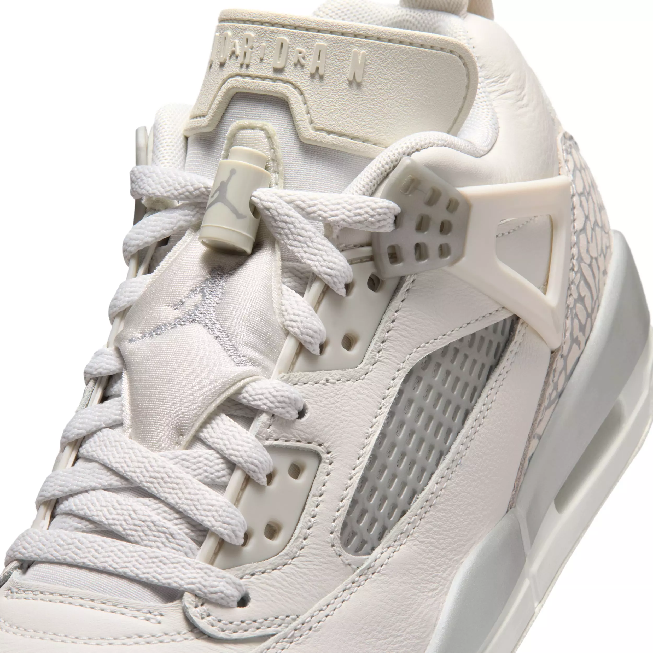 Jordan Spizike Low "Swan/Wolf Grey/Metallic Silver" Women's Shoe - SWAN/GREY/SILVER