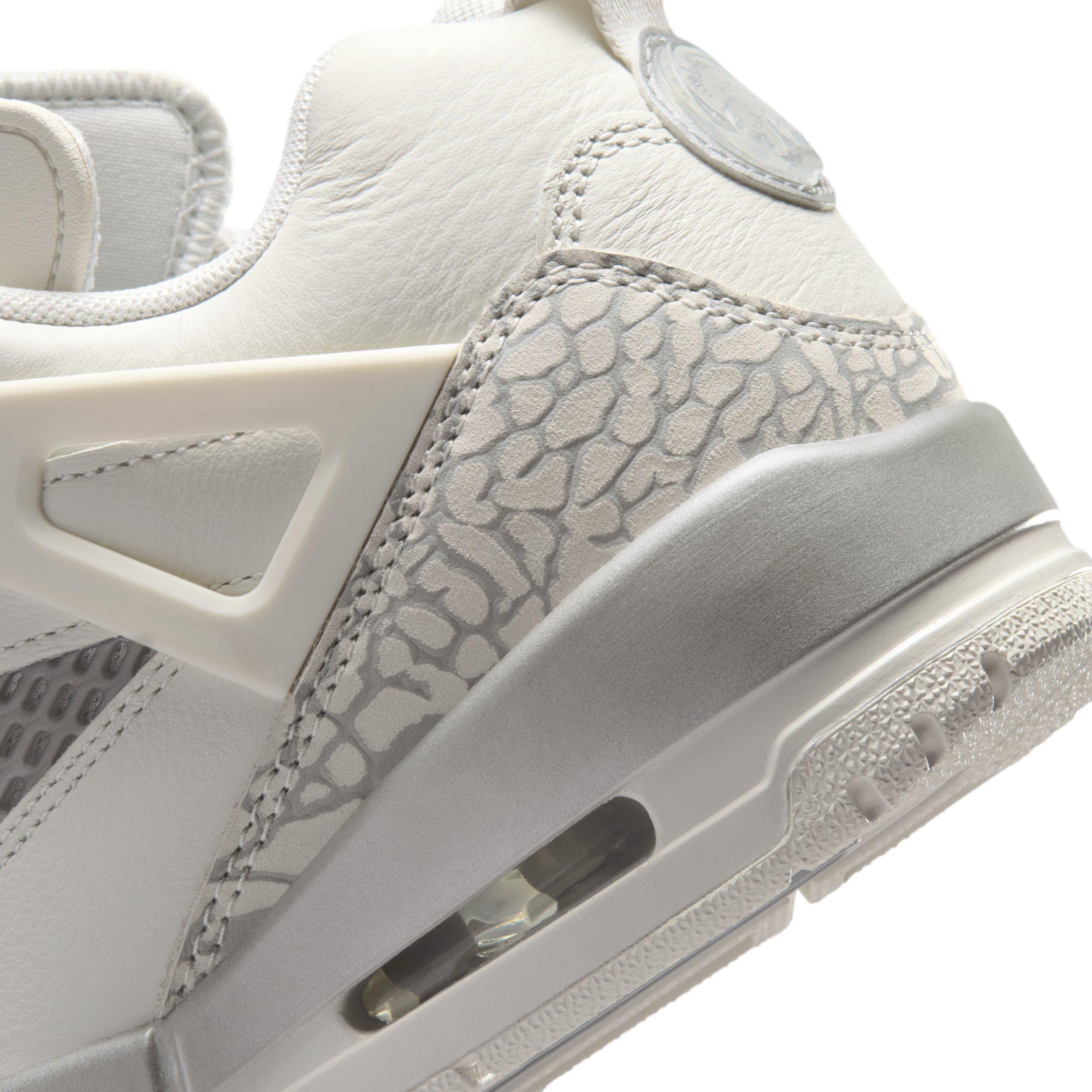 Jordan Spizike Low "Swan/Wolf Grey/Metallic Silver" Women's Shoe - SWAN/GREY/SILVER Thumbnail View 8
