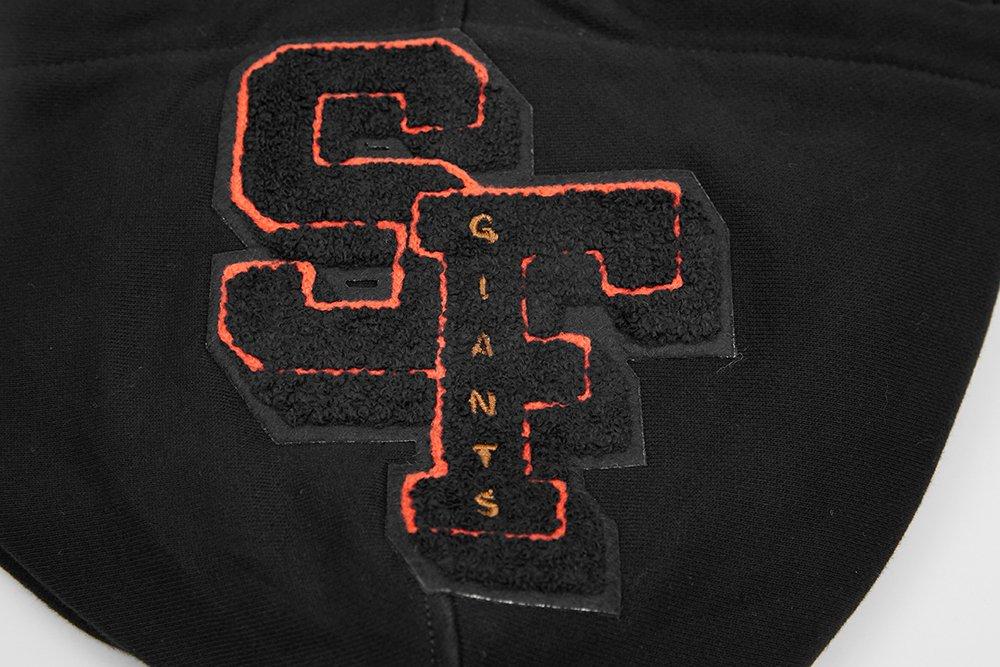 Pro Standard Men's MLB San Francisco Giants Mashup Rib PO Hoodie -Black/Orange - BLACK/ORANGE Thumbnail View 9
