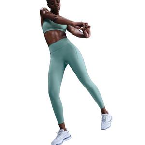 Nike Women's Swift High-Waisted 7/8 Running Leggings with Pockets -Green