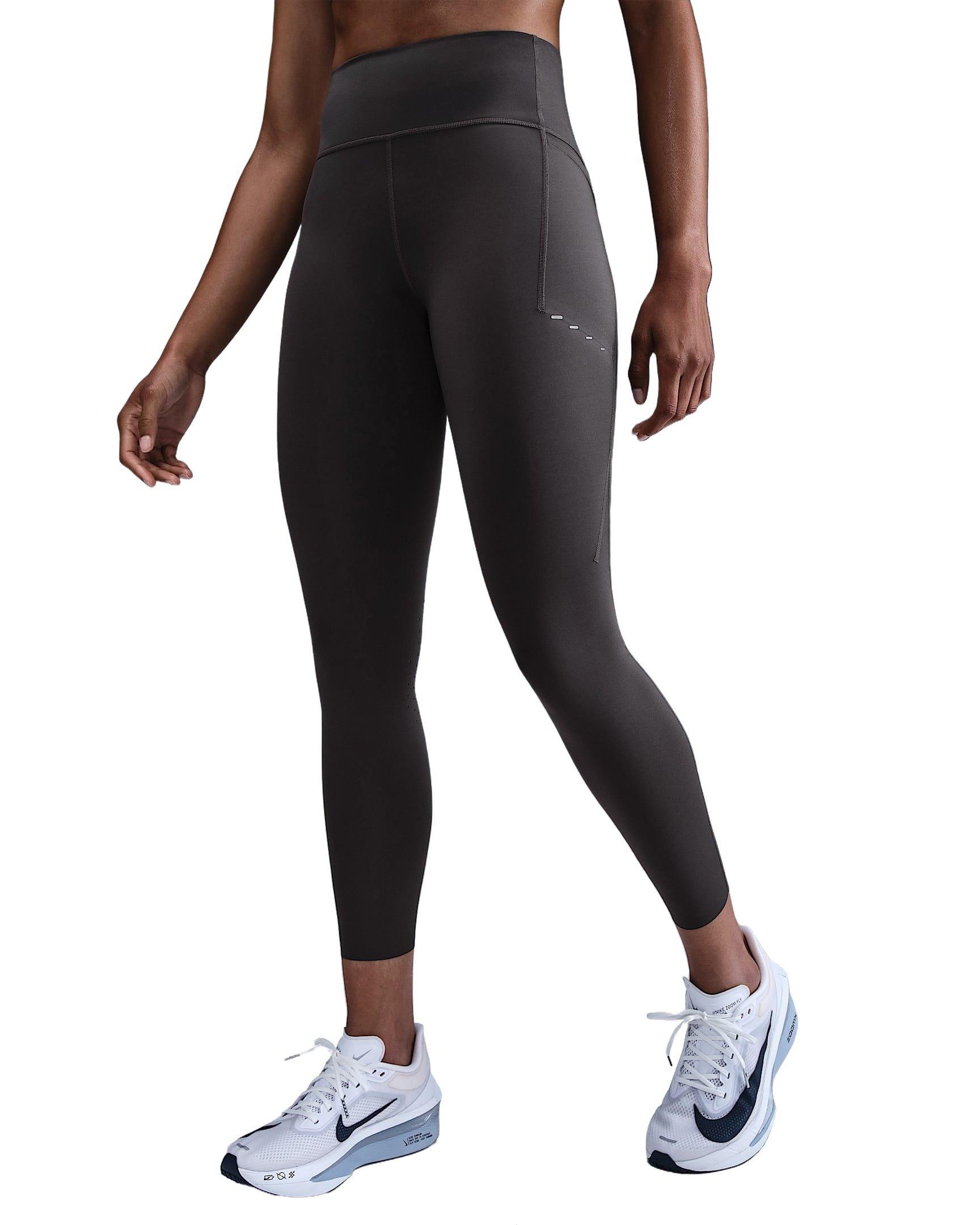 Nike Women's Swift High-Waisted 7/8 Running Leggings with Pockets -Grey - GREY Thumbnail View 1