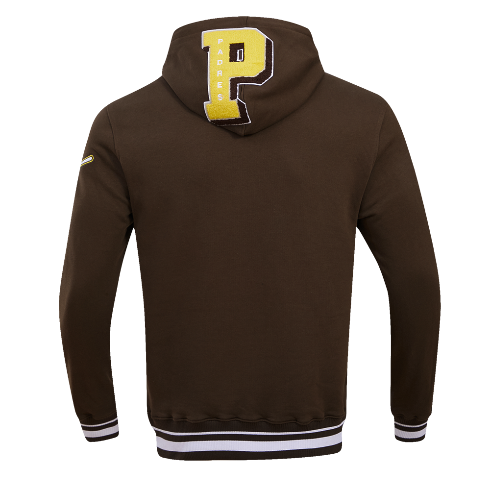 Pro Standard Men's MLB San Diego Padres Mashup Rib PO Hoodie - Brown - BROWN Thumbnail View 2