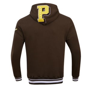 Pro Standard Men's MLB San Diego Padres Mashup Rib PO Hoodie -Brown