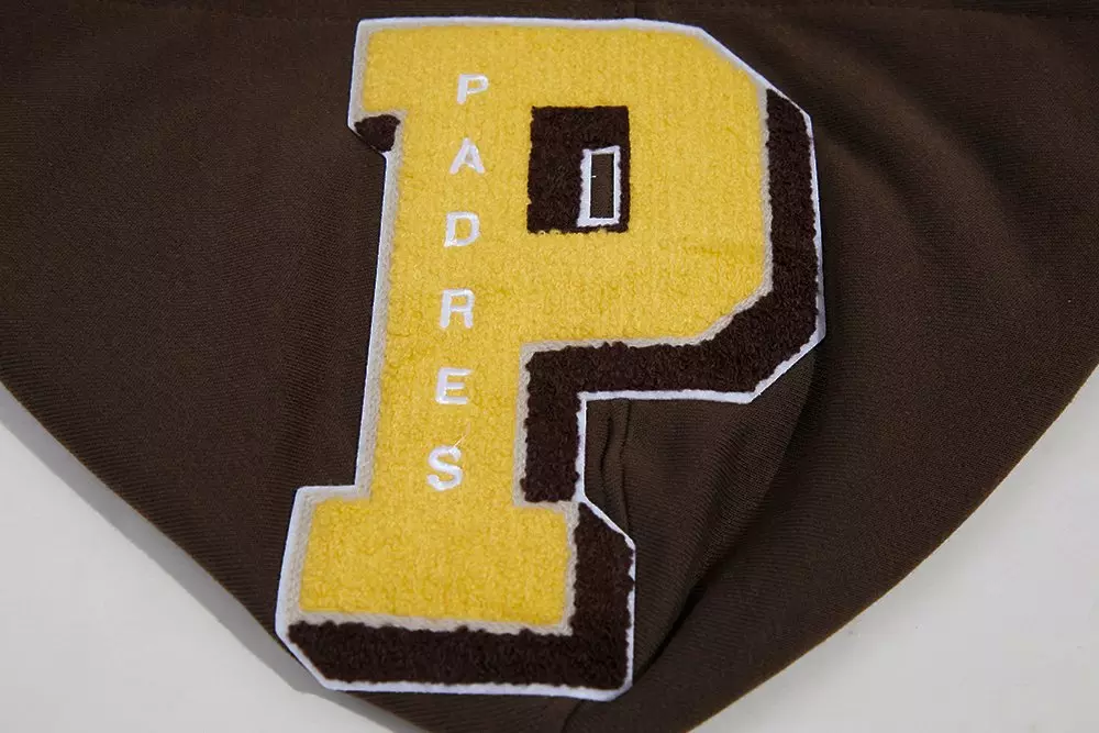 Pro Standard Men's MLB San Diego Padres Mashup Rib PO Hoodie - Brown - BROWN
